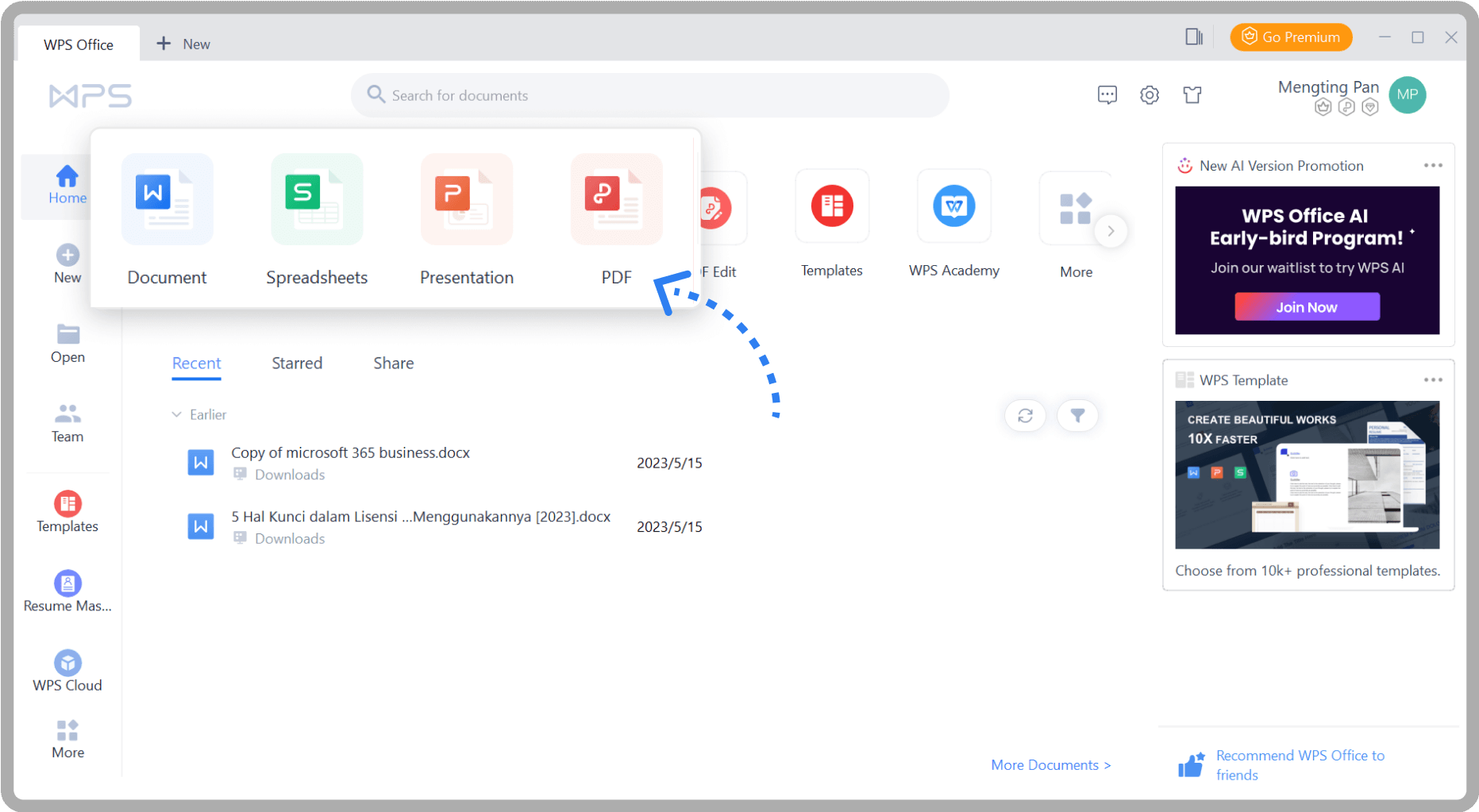 WPS Office Steps